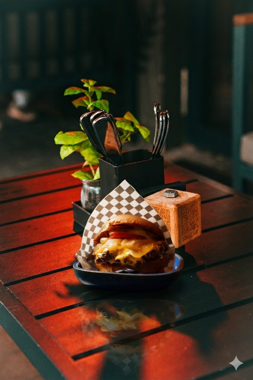 Entdecke den saftigen Cheeseburger Hamburg bei Port Island Hamburg – geschmolzener Käse, knusprige Kruste und echter Halal-Genuss.