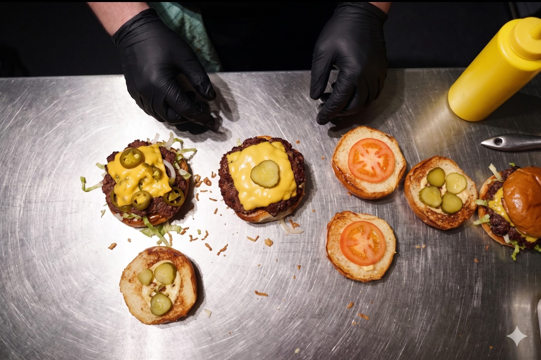 Burger Öffnungszeiten Hamburg mit saftigem Burger im Restaurant Wilhelmsburg