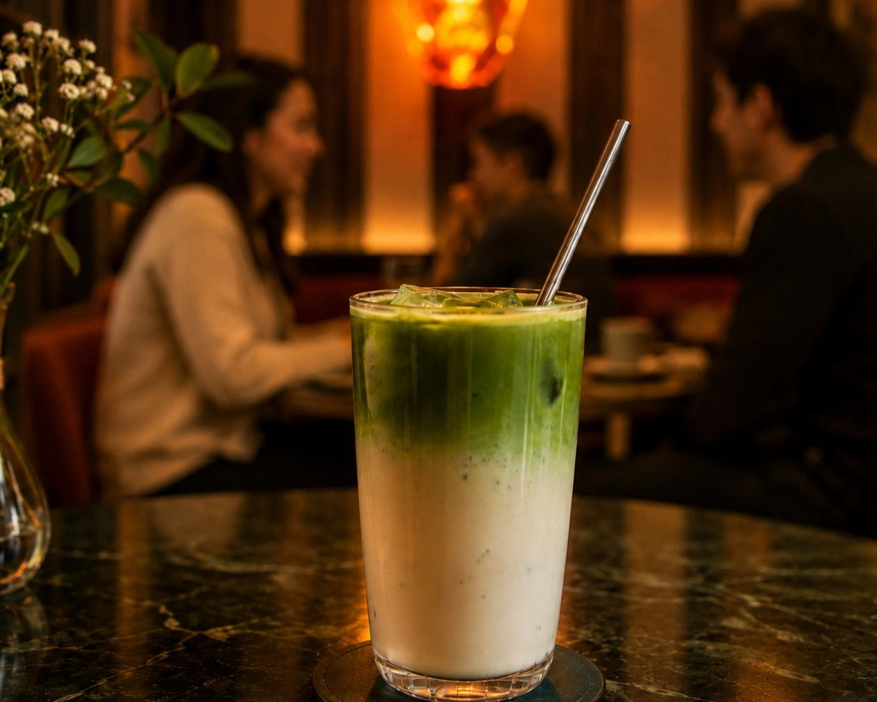 Iced Matcha Latte Hamburg: Der cremige grüne Drink für Burger, Chicken und Dates